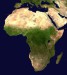 satelitni snimek afriky